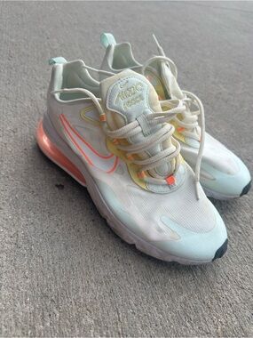 Nike Air Max 270 React Pastel Sneakers - Cream, Mint & Coral